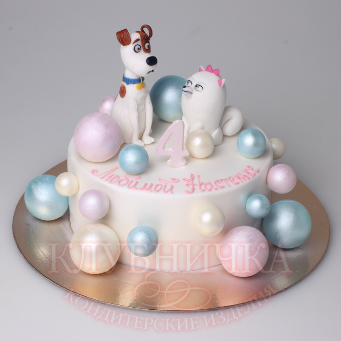 Детский торт  "Тайная жизнь домашних животных" 1600руб/кг + 2000руб фигурки